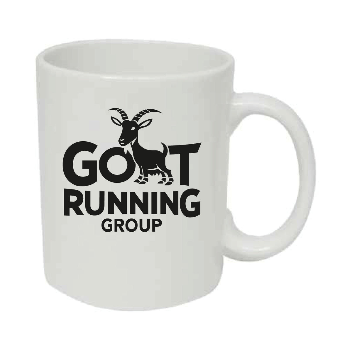 Goat Running ceramic mug