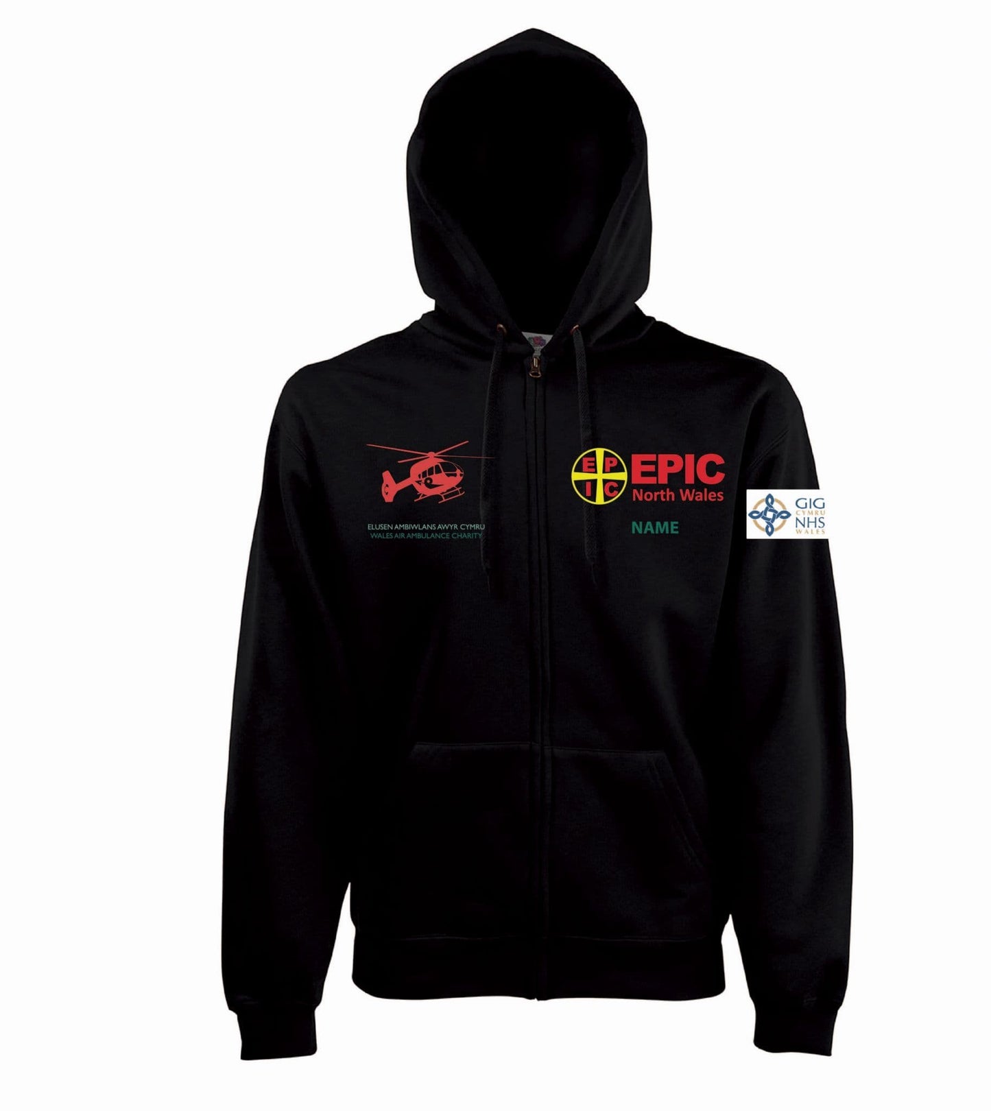 Premium 70/30 hooded sweatshirt jacket