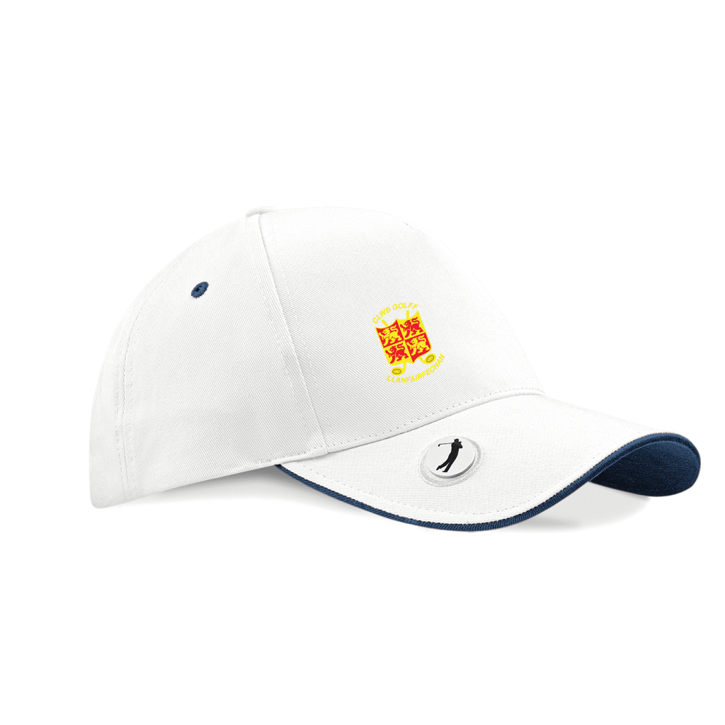 Pro-style ball marker golf cap