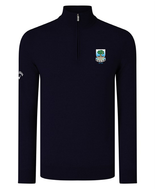 Callaway Ribbed ¼ zip Merino sweater