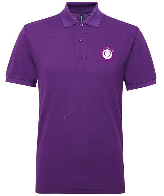 Mens polycotton blend polo