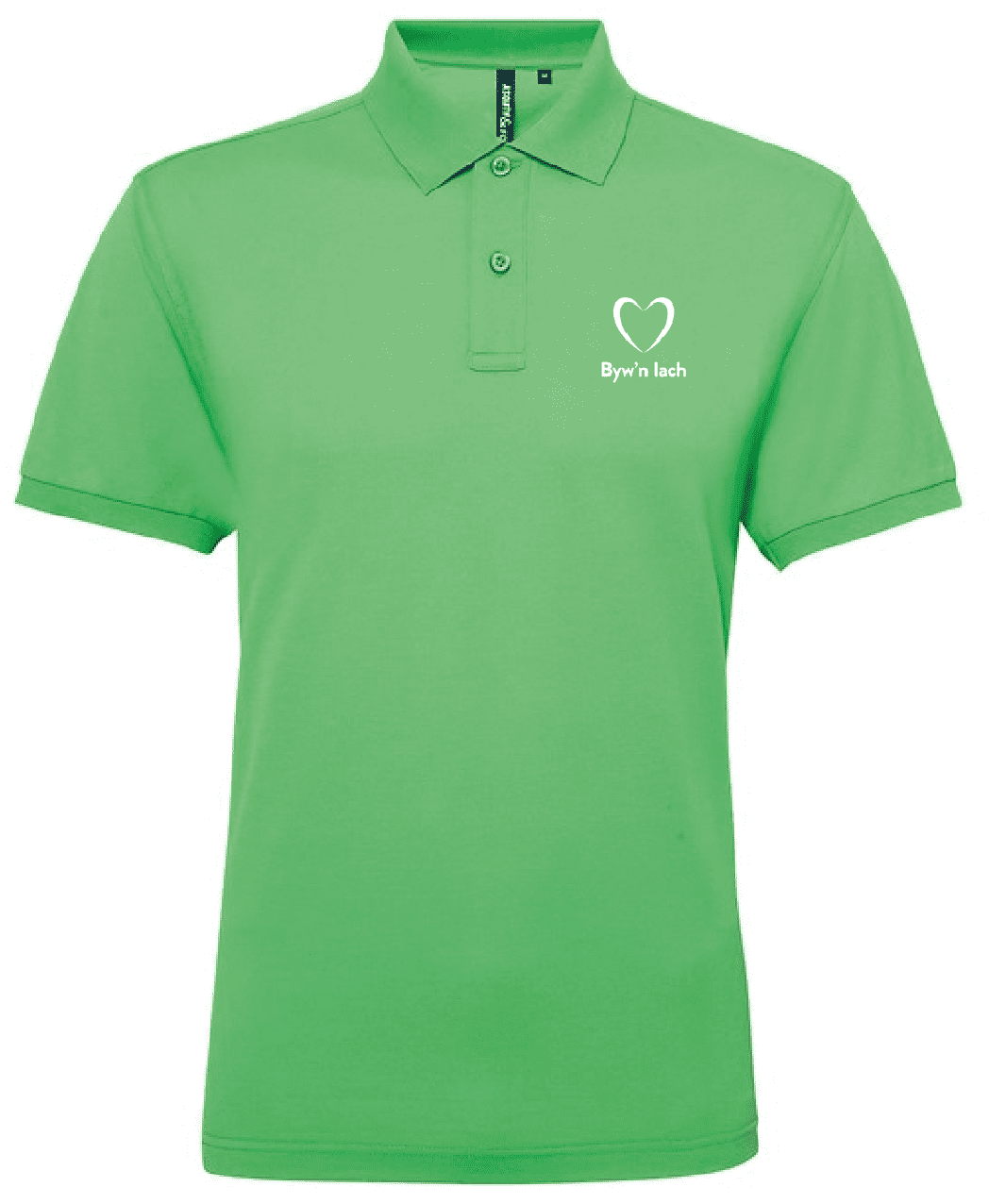 Byw'n iach Mens polycotton blend polo