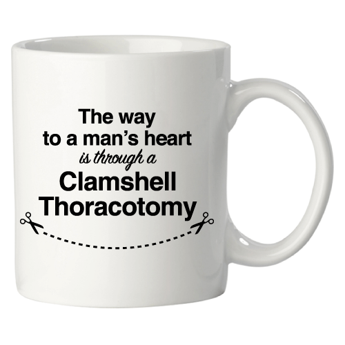 'Clamshell Thoracotomy' Mens Design Mug