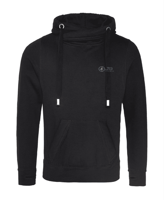 Cross neck hoodie