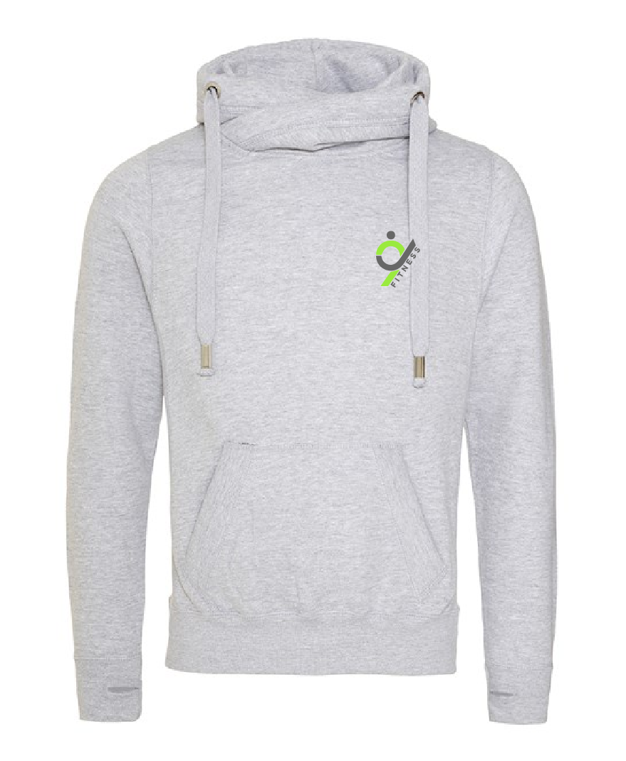 Cross neck hoodie