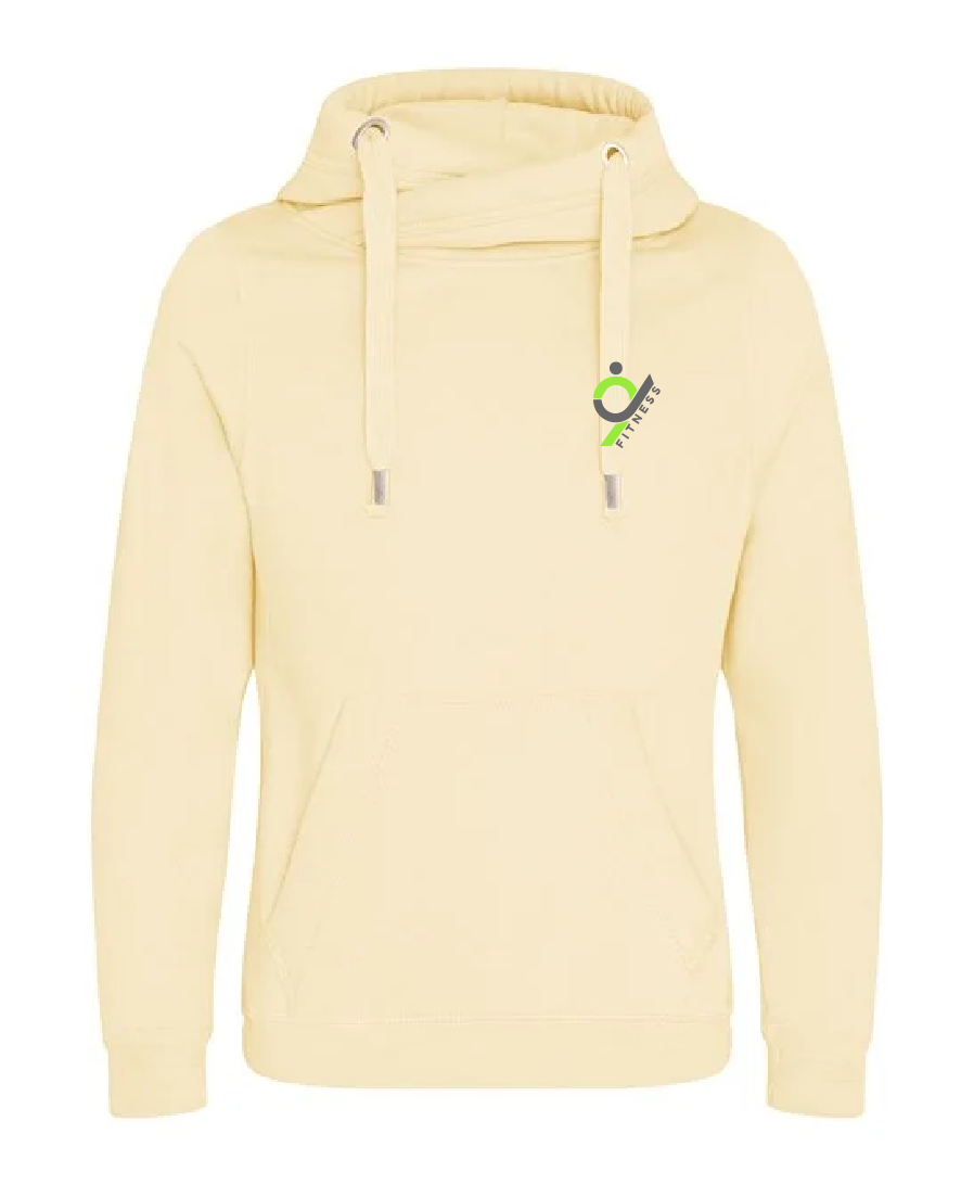 Cross neck hoodie
