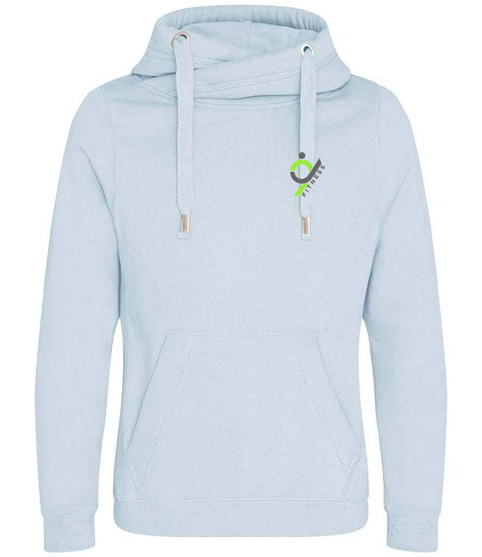 Cross neck hoodie