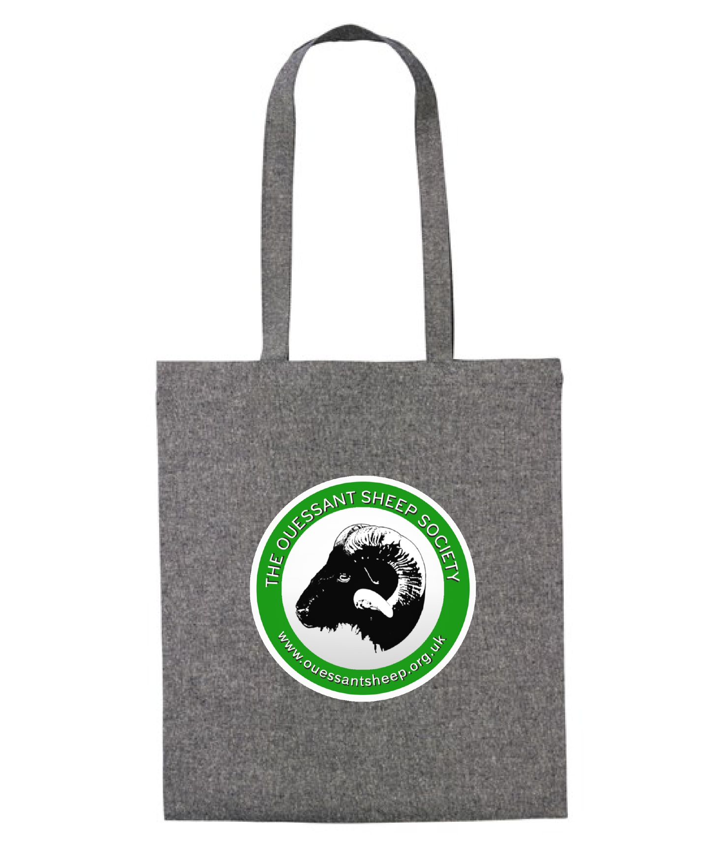 Recycled cotton shopper long handle