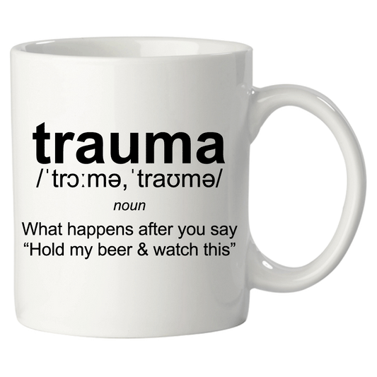 'Trauma Definition' Design Mug